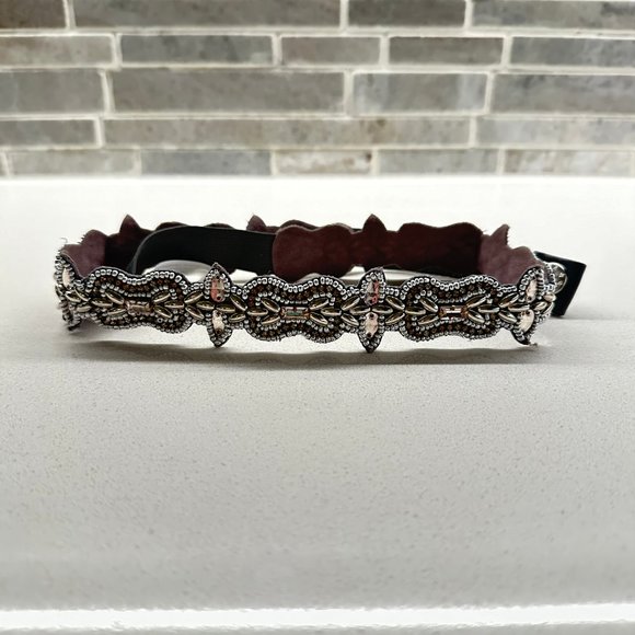 Altar'd State Silver Gem Rhinestone Belt - NEW - Picture 1 of 7